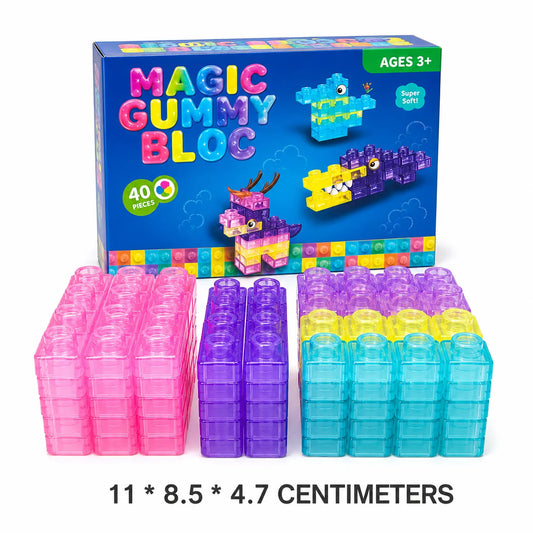 Magic Gummy Building Blocks (40 Pieces)