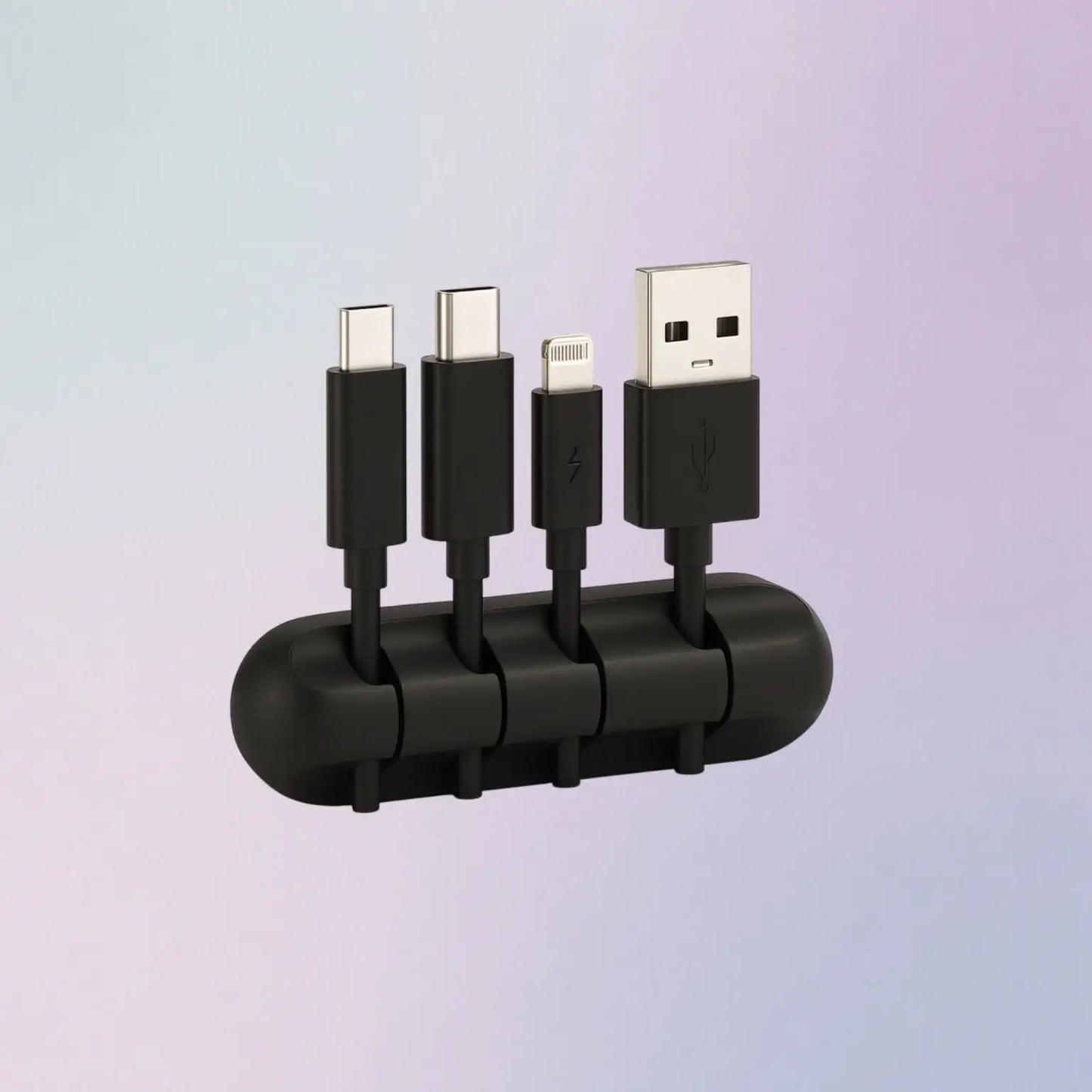 cable clips holder on a gradient background