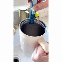 Brosse de nettoyage d'interstices de couvercle de tasse 3 en 1