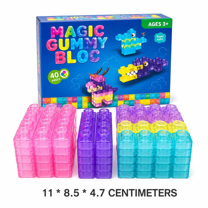 Magic Gummy Building Blocks (40 Pieces)