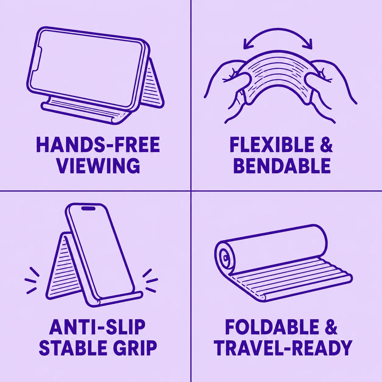 Foldable Silicone Phone Stand