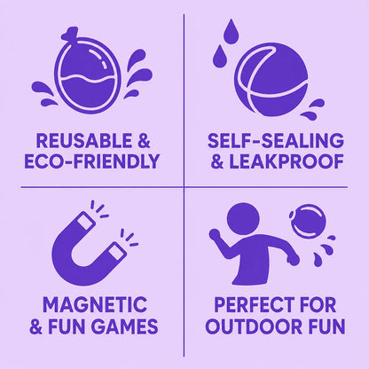 Reusable Magnetic Water Balloons (Set of 4)