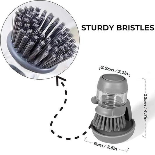 Soap-Dispensing Dish Brush