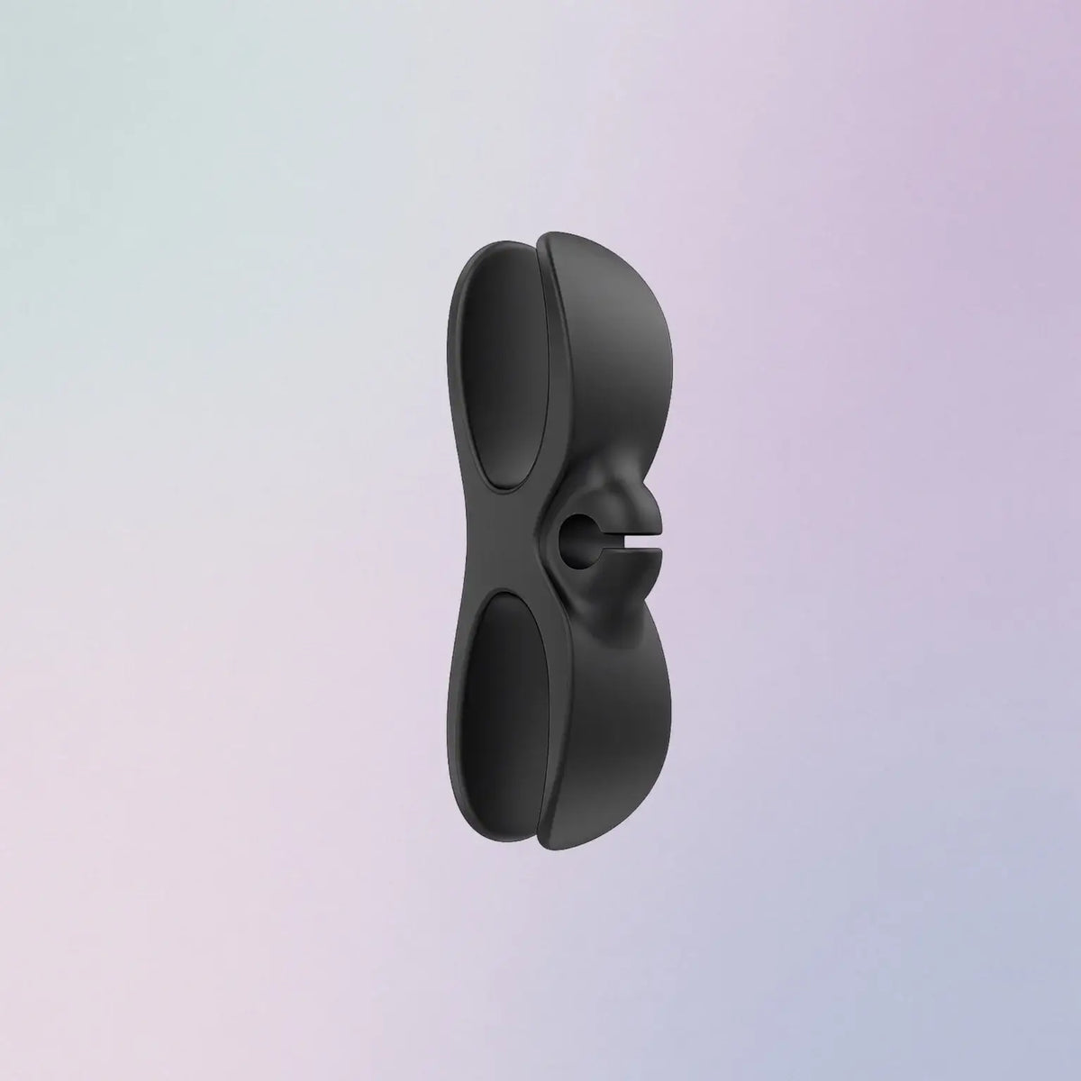 Black adhesive silicone appliance cord organizer