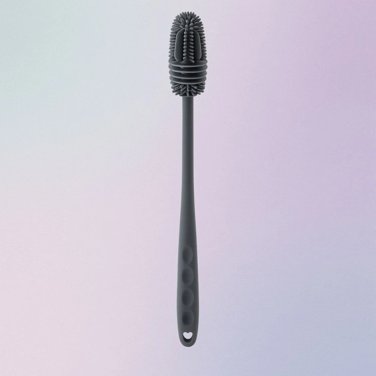 Bottle cleaning brush with food-grade silicone bristles