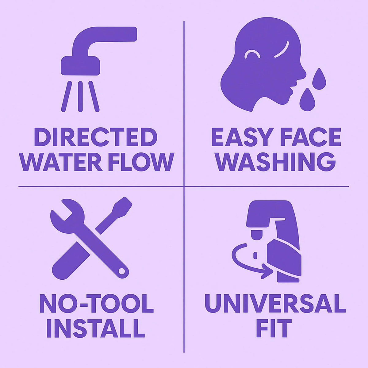 Faucet extender benefits: fits most round and oval faucets, soft BPA-free silicone, easy to rinse