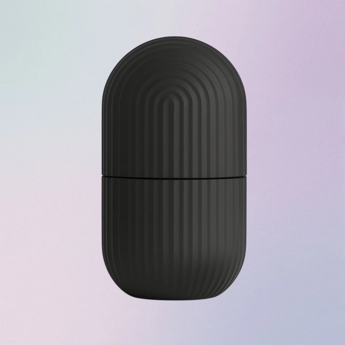 Black silicone ice roller for face puffiness and redness