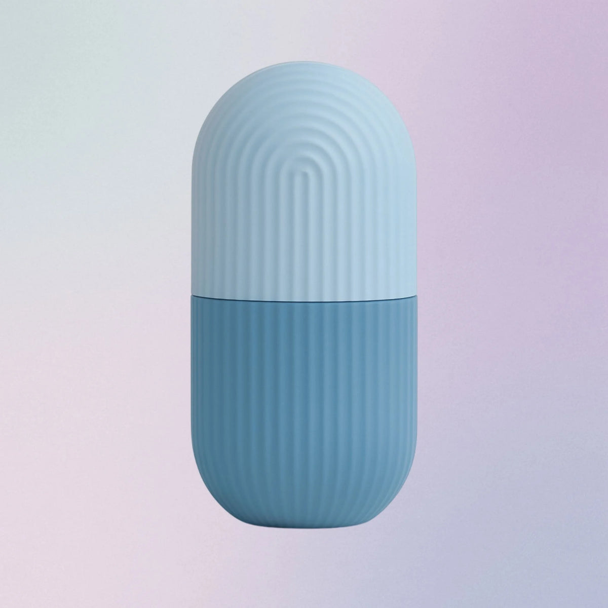 Blue silicone ice roller for face puffiness and redness