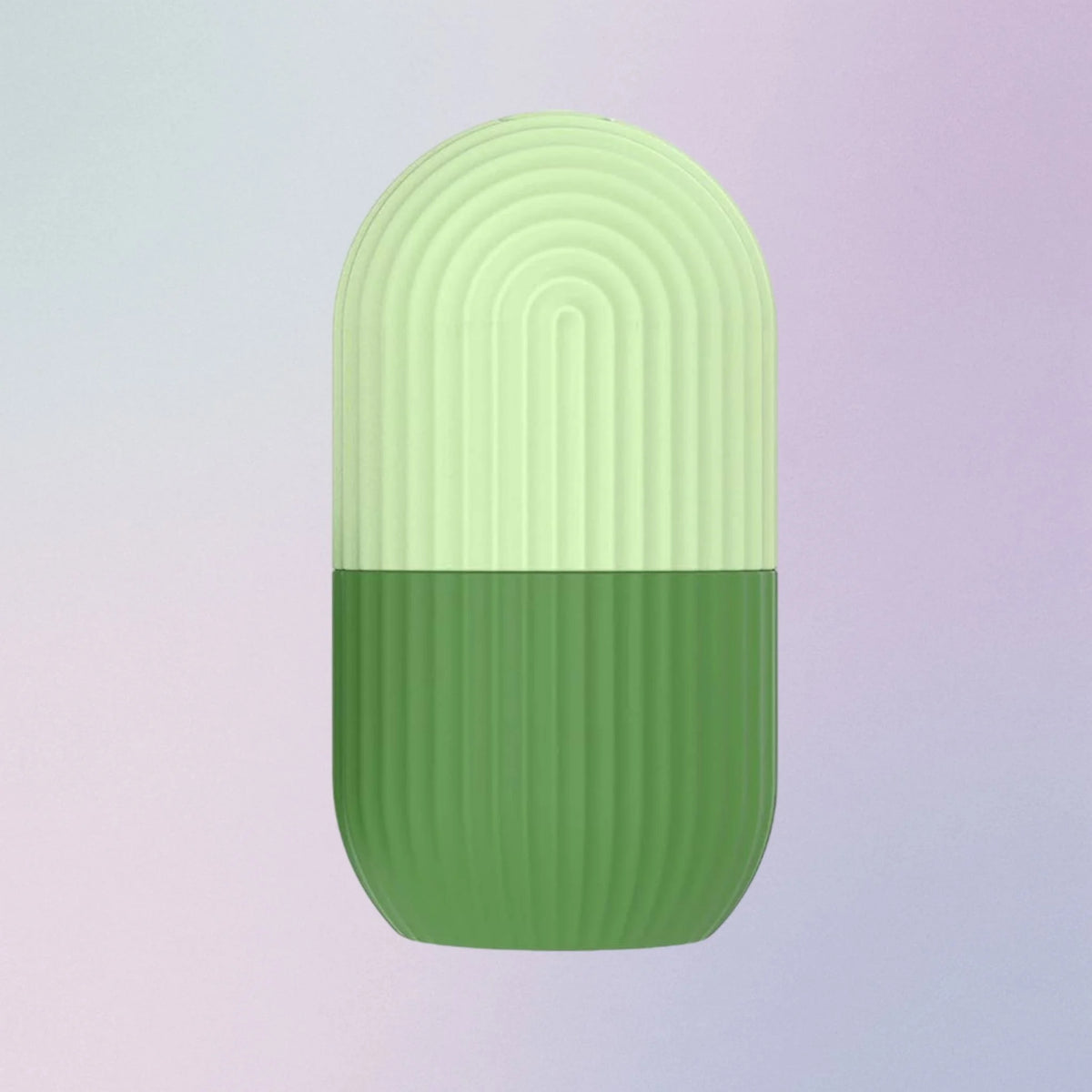 Green silicone ice roller for face puffiness and redness