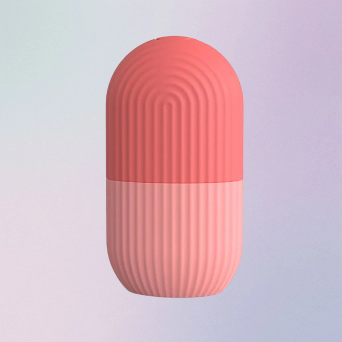 Pink silicone ice roller for face puffiness and redness