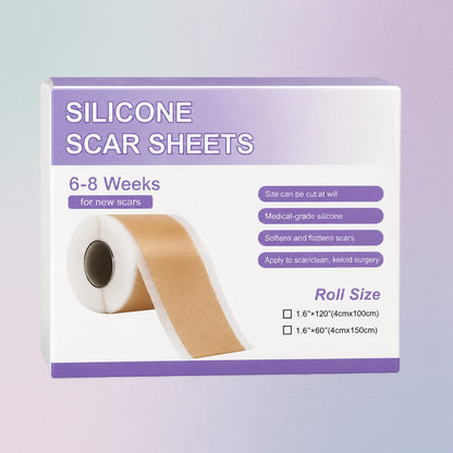 Reusable medical-grade silicone scar sheets that can be cut to size