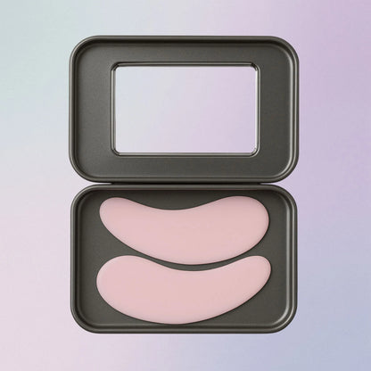 Pink reusable silicone under-eye patches