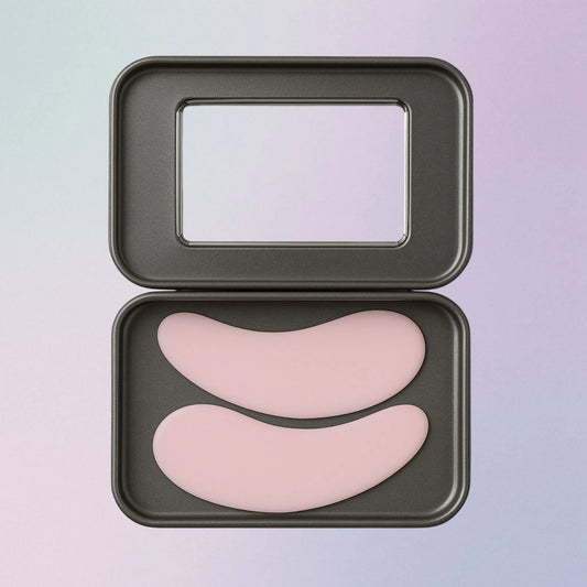 Pink reusable silicone under-eye patches
