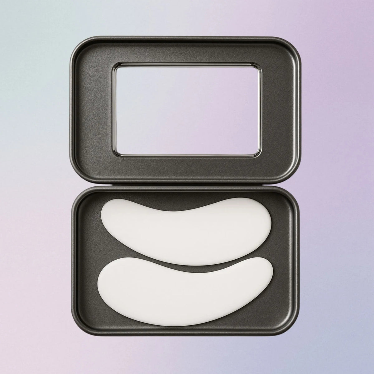 White reusable silicone under-eye patches